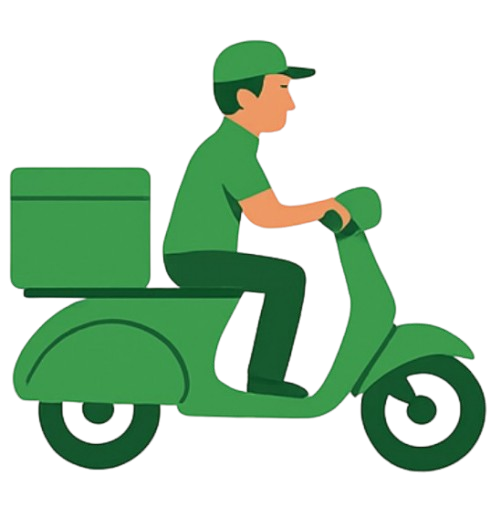 Repartidor en moto Appronto